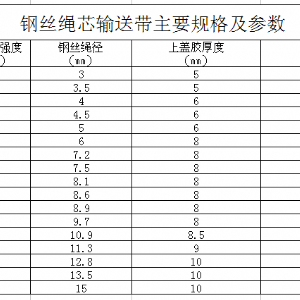 钢丝绳输送带，