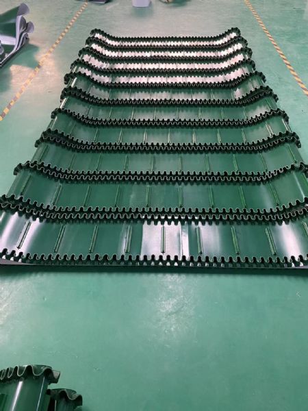 药材种植机械传送带 打包机输送带 PVC挡板裙边带 4mm挡板提升带 生产