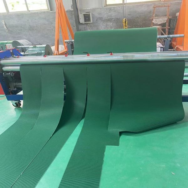 绿色PVC输送带 打包机传送带 草花纹输送带 50P22-16/3D工业皮带